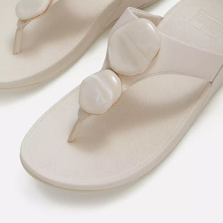 Fitflop Lulu Marbled-Stone Toe-Post Sandals | Beige