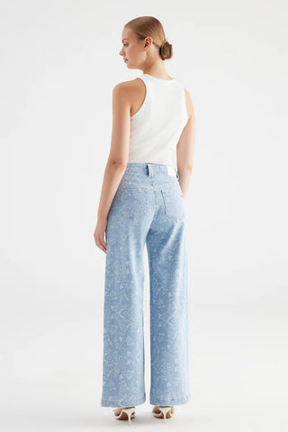 Cup of Joe Lulu Printed Wide Leg Jeans | Printed