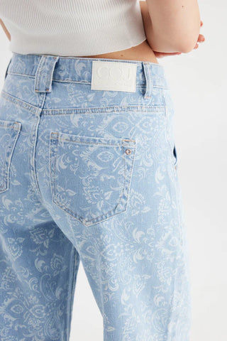 Cup of Joe Lulu Printed Wide Leg Jeans | Printed