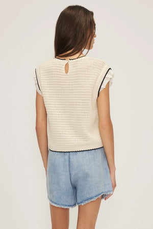 Melissa Nepton Mali Sweater Top | Cream