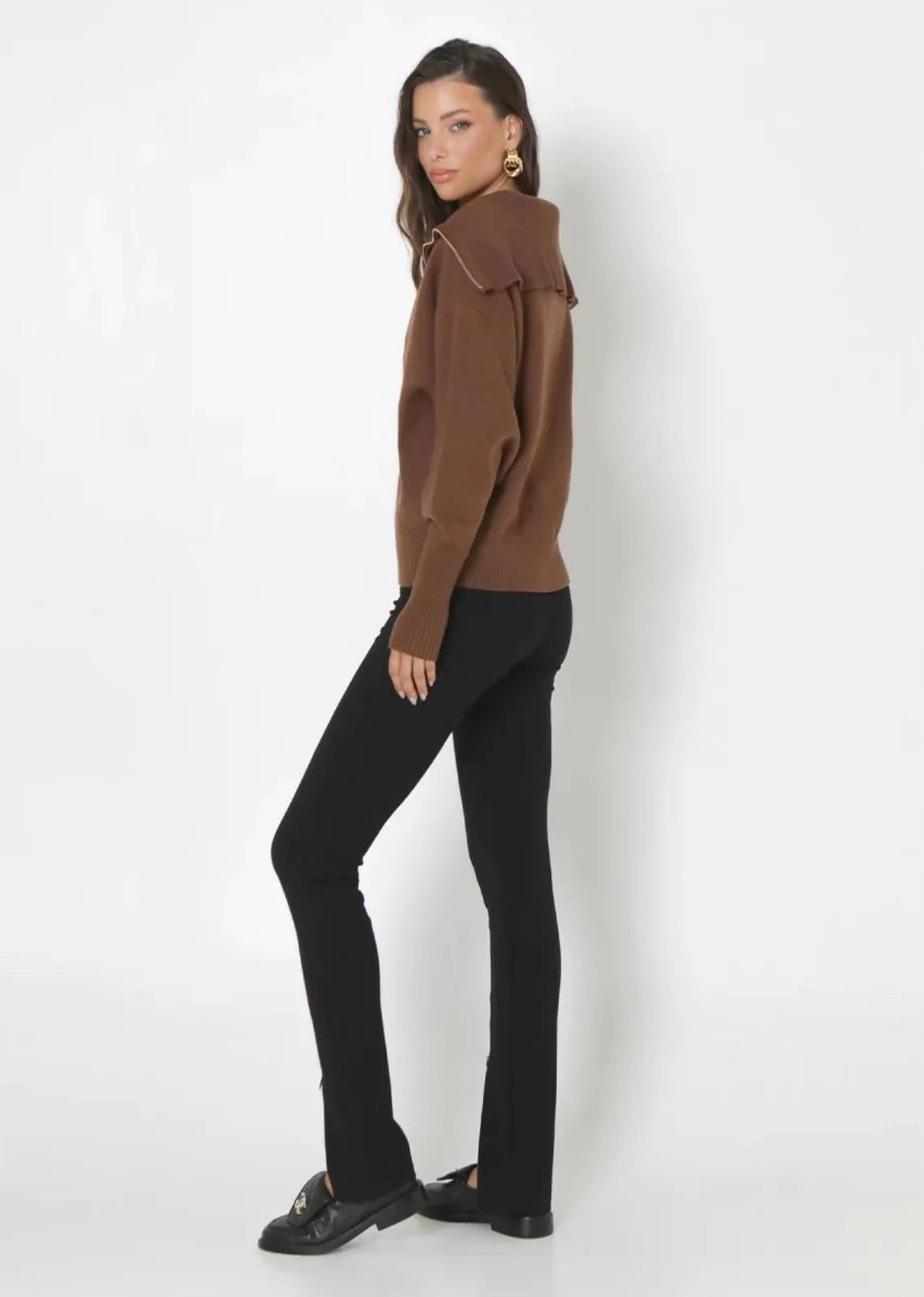 Madison The Label Flecther Knit | Chocolate