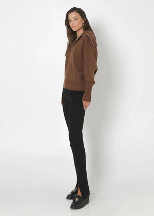 Madison The Label Flecther Knit | Chocolate