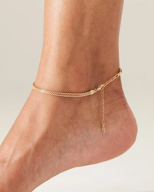 Jenny Bird Maren Anklet | Gold + Silver