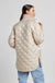 Adroit Nadine Reversible Quilted Coat | Champagne