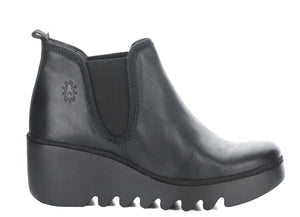 FLy London Byne Leather Boot | Black