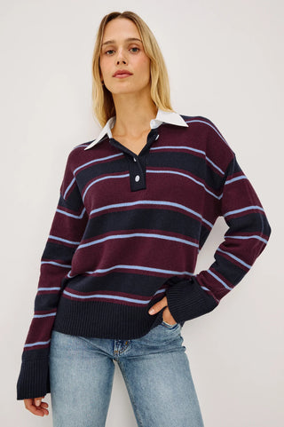 Rails Paxton Sweater | Maroon-Navy