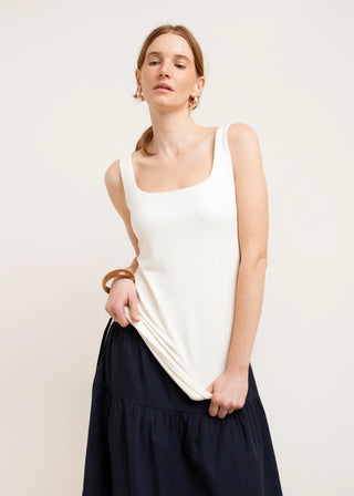Paper Label Alina Tank | Gardenia