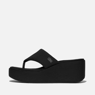 Fitflop Platform Wedge Toe-Post Sandals | Black