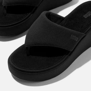 Fitflop Platform Wedge Toe-Post Sandals | Black