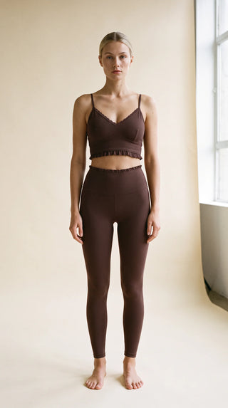 Priv Form Billie Supportive Performance Bralette Sports Bra | Espresso
