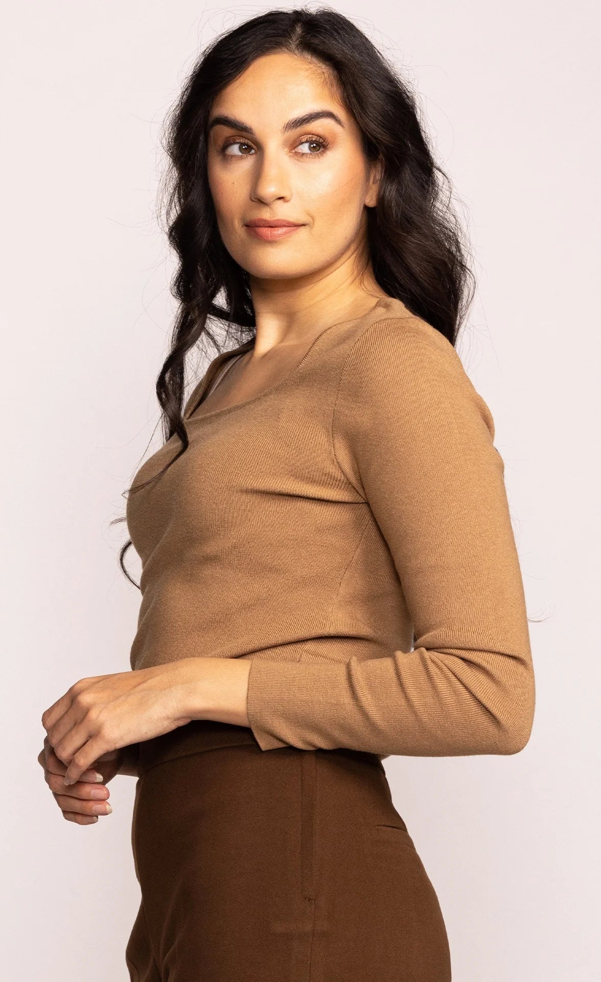 Pink Martini Elanor Sweater | Black + Taupe