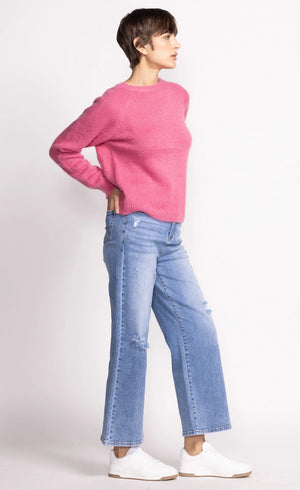 Pink Martini Rory Denim | Black + Light Denim