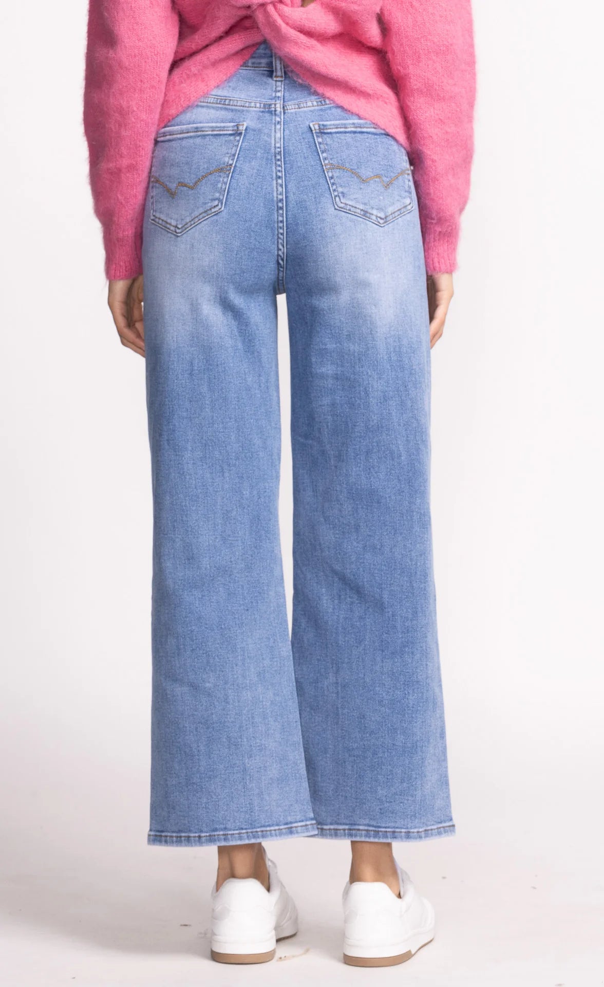 Pink Martini Rory Denim | Black + Light Denim