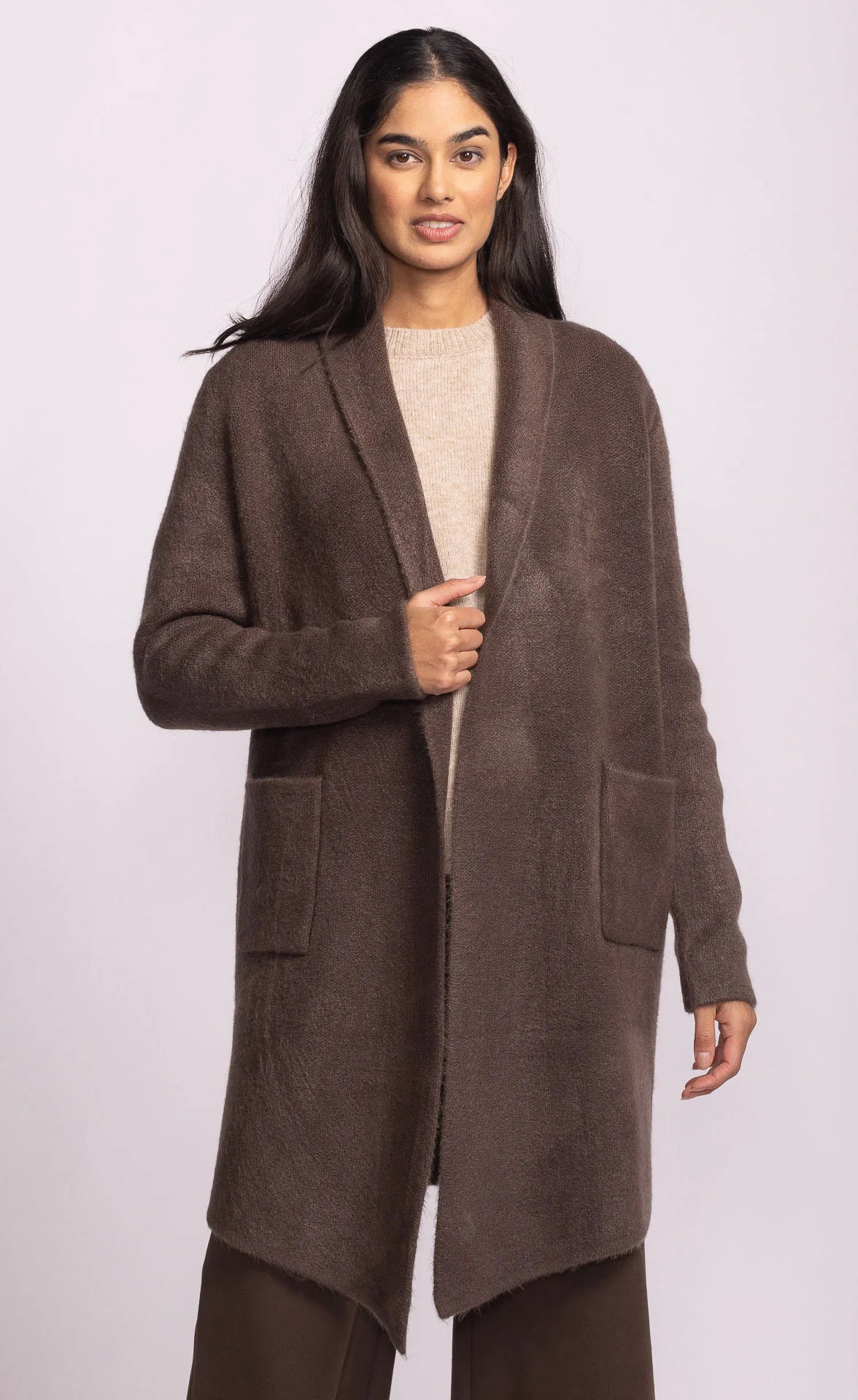 Pink Martini Stockport Jacket | Aubergine + Dark Brown