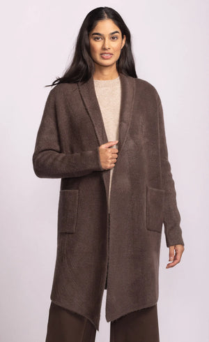 Pink Martini Stockport Jacket | Aubergine + Dark Brown