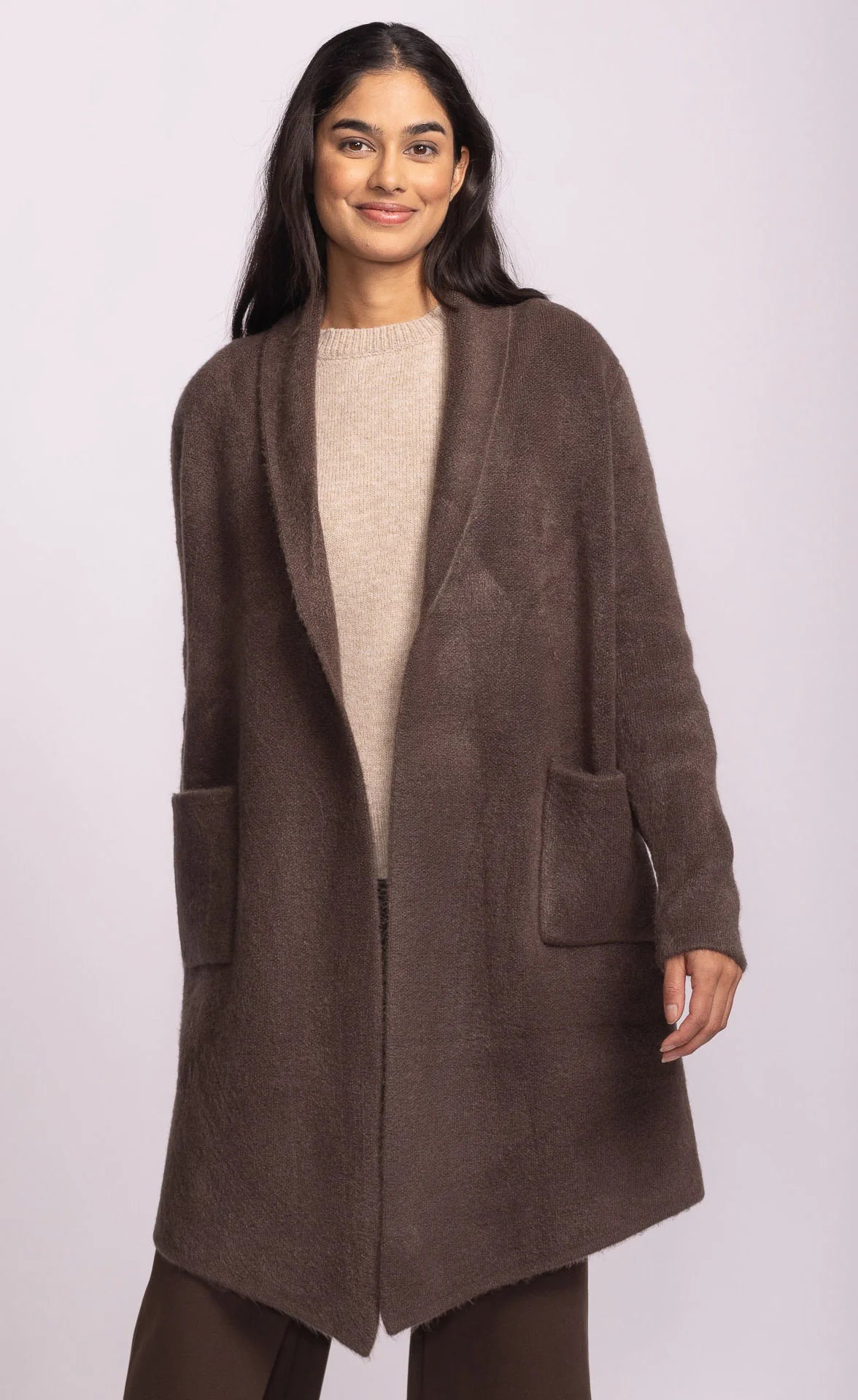 Pink Martini Stockport Jacket | Aubergine + Dark Brown