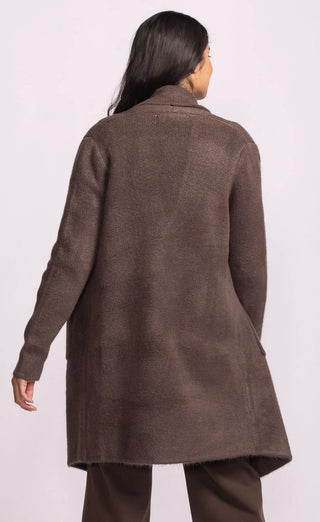 Pink Martini Stockport Jacket | Aubergine + Dark Brown