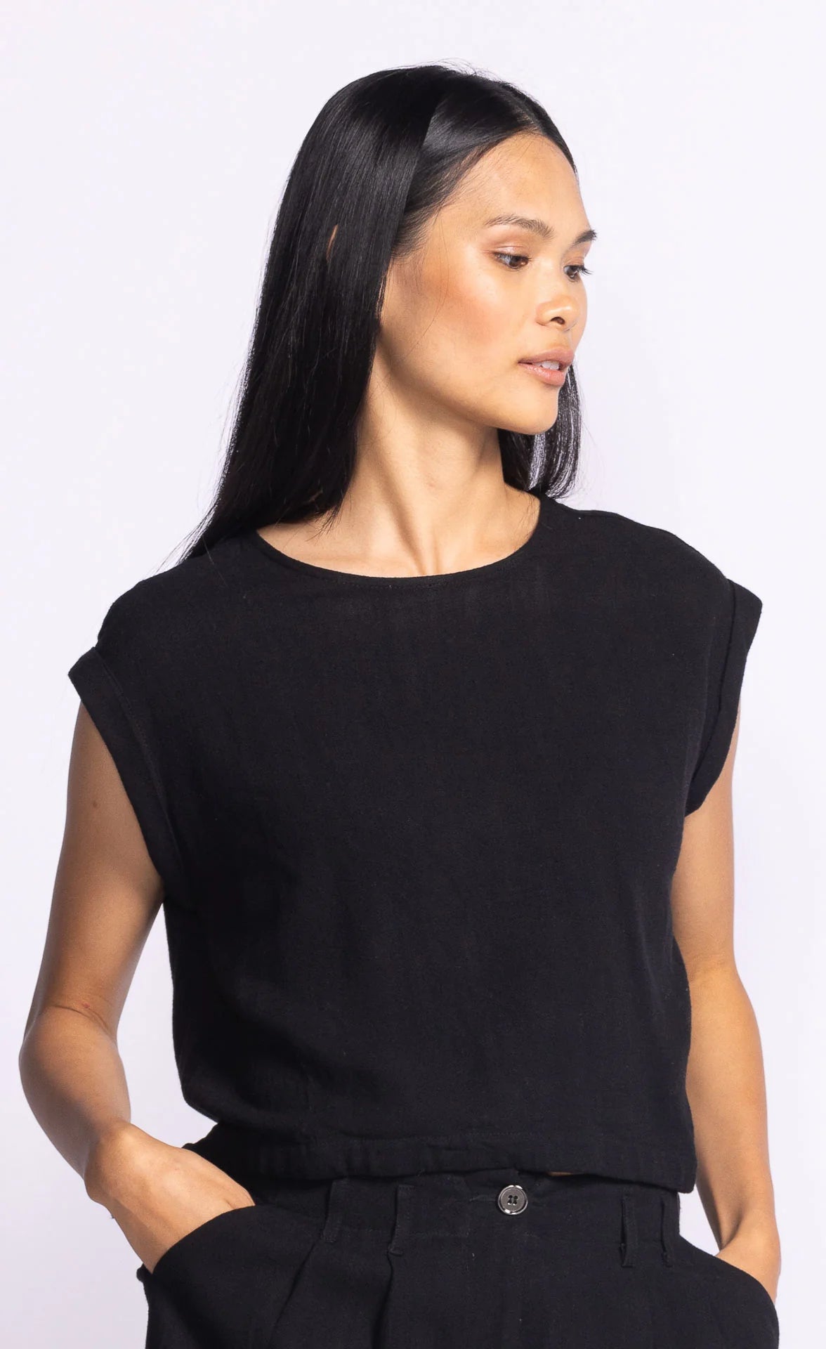 Pink Martini Aiden Top | Black