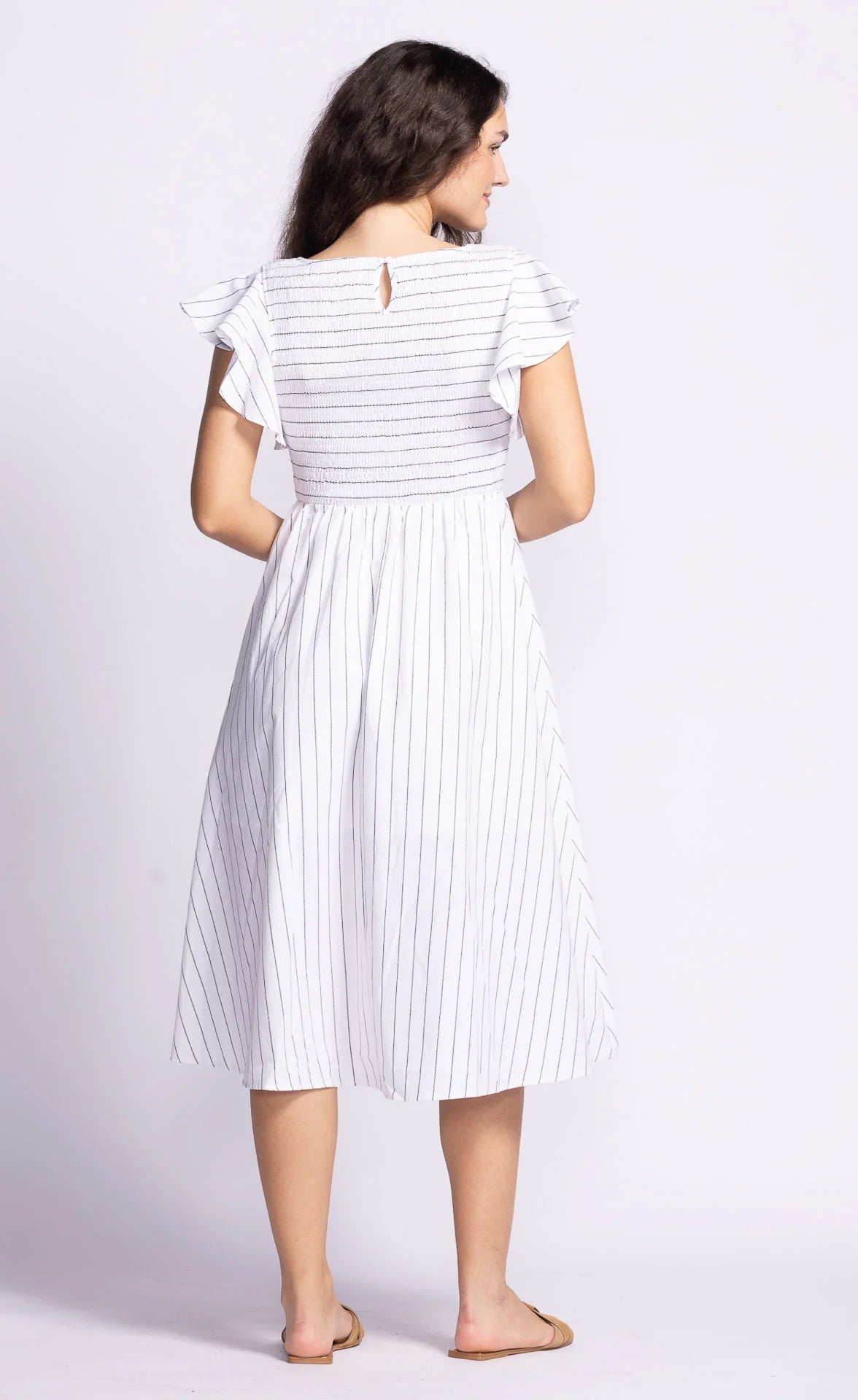 Pink Martini Camille Dress | White + Blue