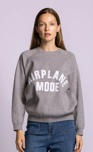 Pink Martini Airplane Mode Sweater | Pink + Grey