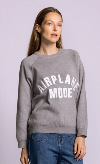Pink Martini Airplane Mode Sweater | Pink + Grey