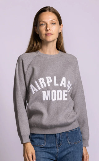 Pink Martini Airplane Mode Sweater | Pink + Grey