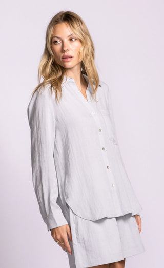 Pink Martini Francis Button Up Shirt | Blue + Black