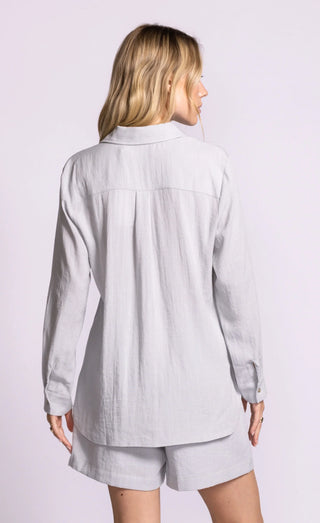 Pink Martini Francis Button Up Shirt | Blue + Black