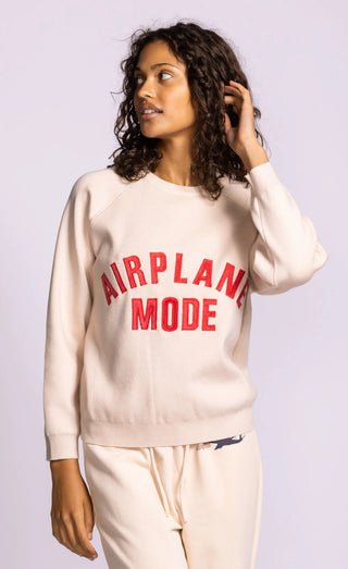 Pink Martini Airplane Mode Sweater | Pink + Grey