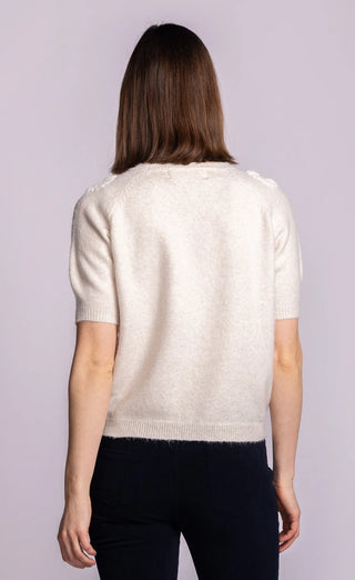 Pink Martini Daisy-Belle Sweater | Pink + Beige