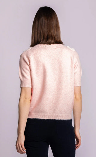 Pink Martini Daisy-Belle Sweater | Pink + Beige
