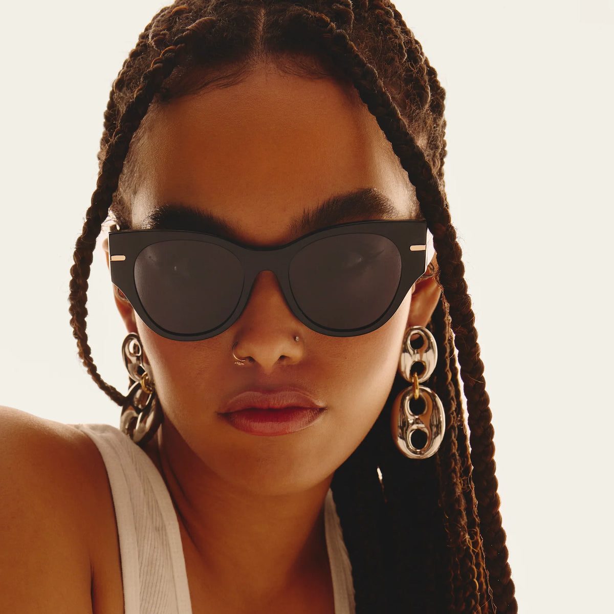 Quay "Chit Chat" Sunglasses | Black
