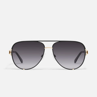 Quay "High Key Twist" Sunglasses | Black + Brown