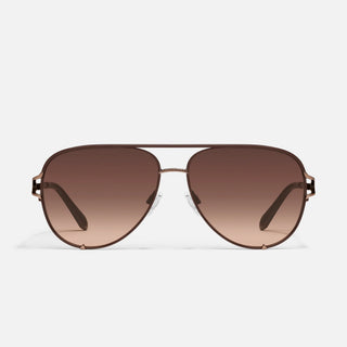 Quay "High Key Twist" Sunglasses | Black + Brown
