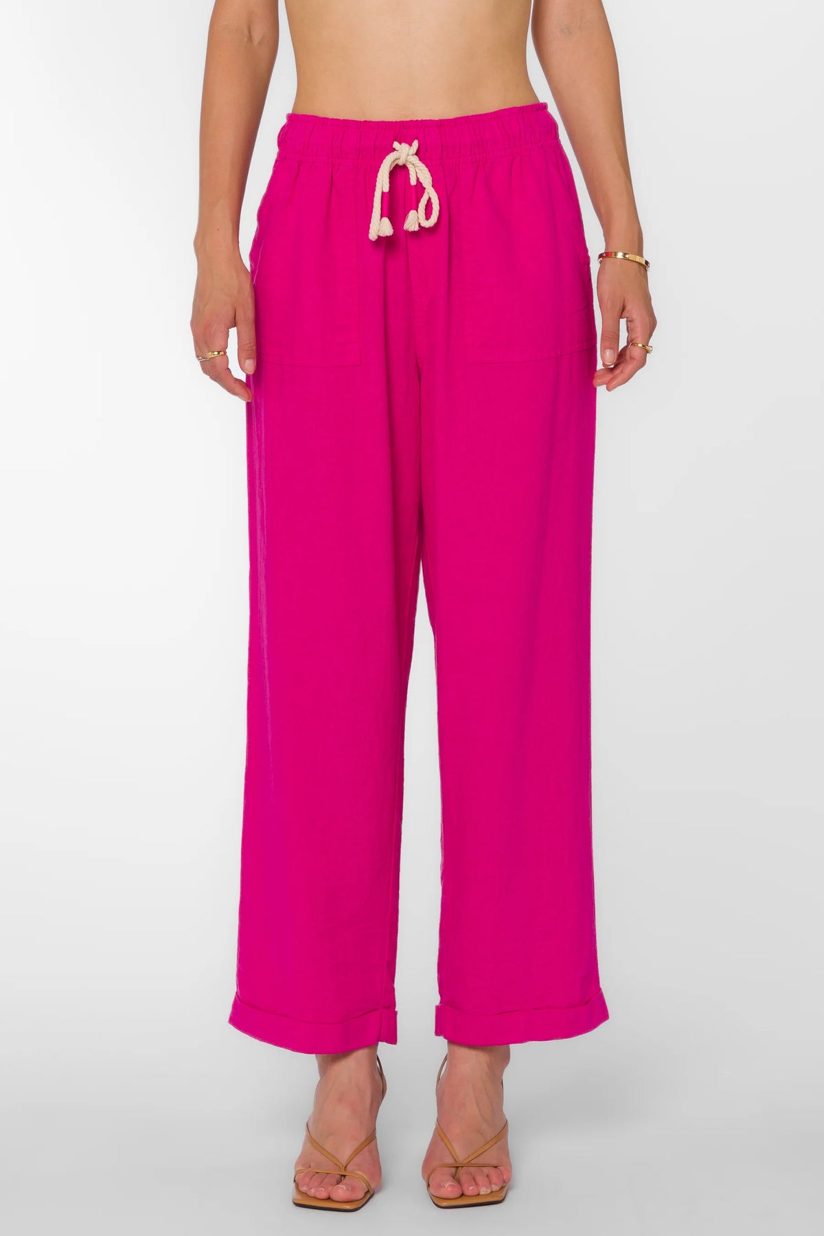 Velvet Heart Raylin Pull On Elastic Pant | Fuchsia