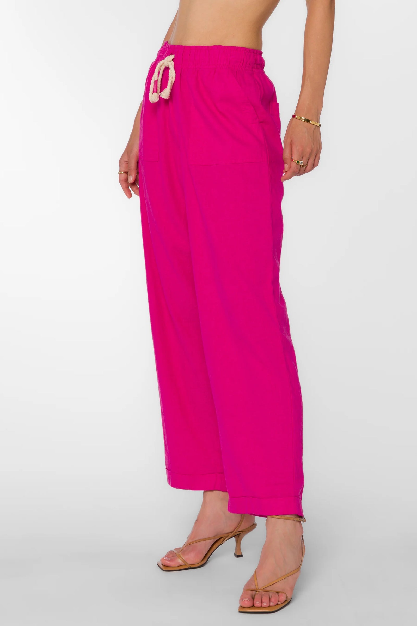 Velvet Heart Raylin Pull On Elastic Pant | Fuchsia