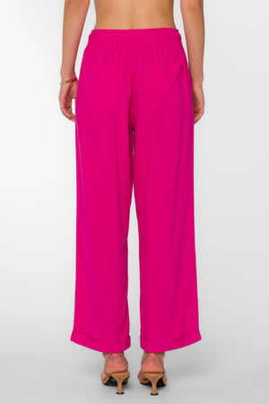 Velvet Heart Raylin Pull On Elastic Pant | Fuchsia
