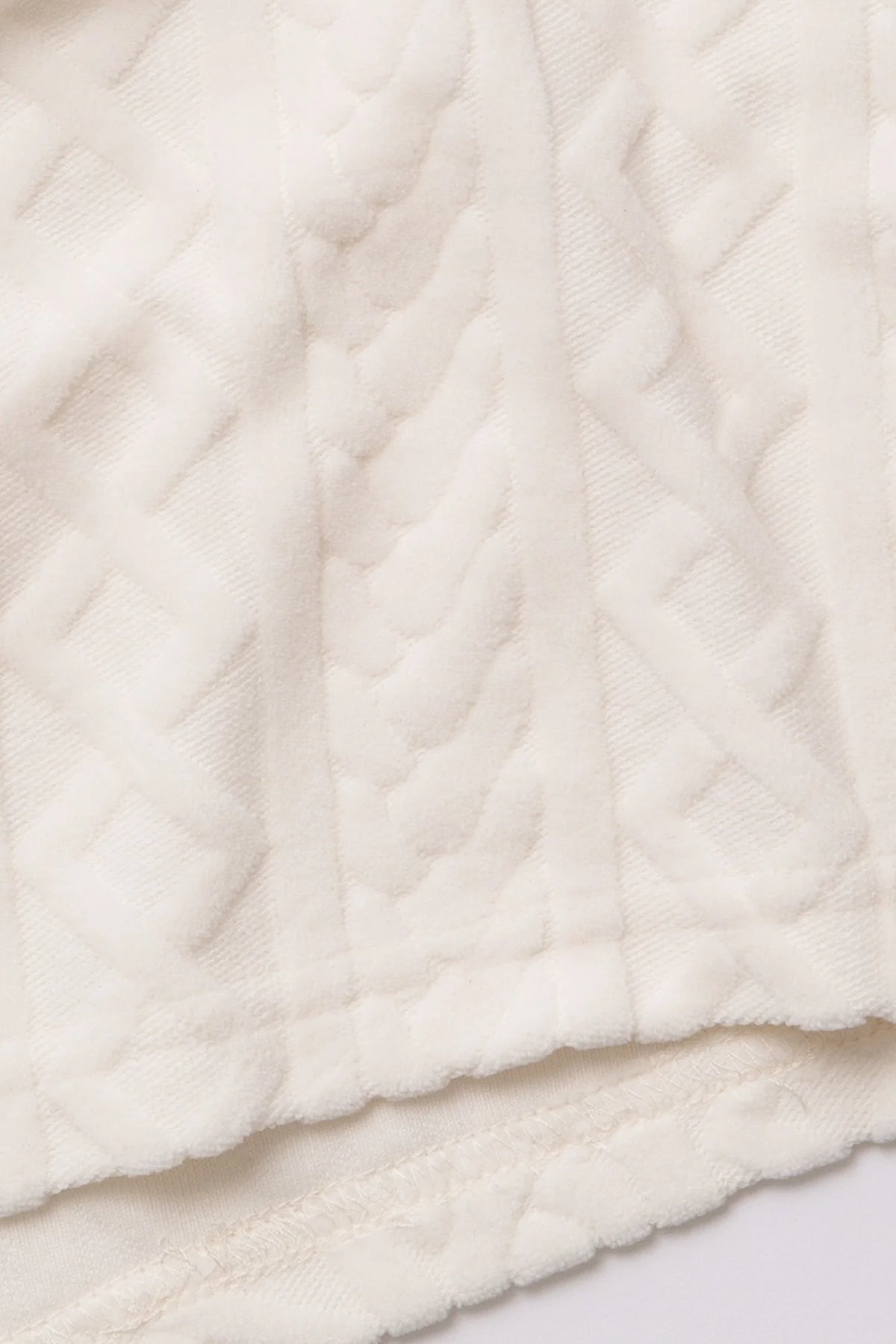 PJ Salvage Very Terry Cable Pant | Ivory