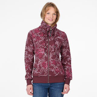 Ragwear Ronette Print Sweater | Wine
