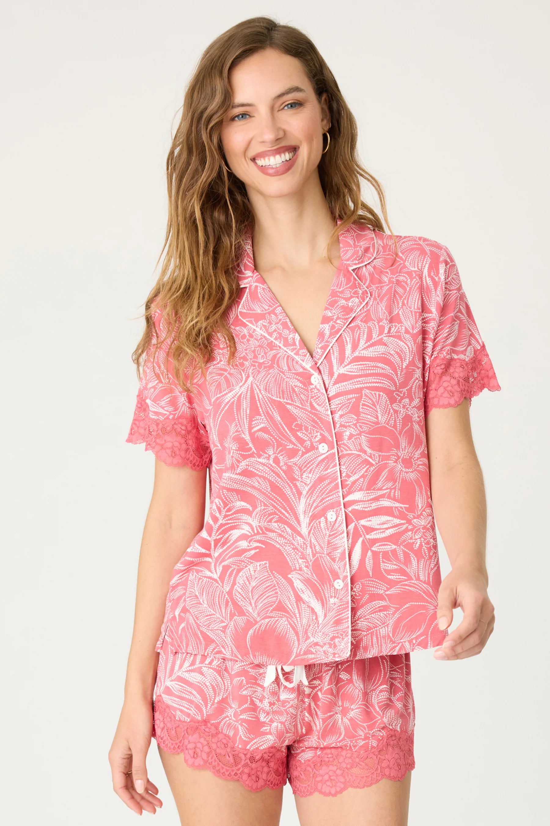 PJ Salvage Lazy Day Dreams PJ Set | Rose