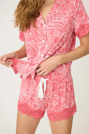 PJ Salvage Lazy Day Dreams PJ Set | Rose