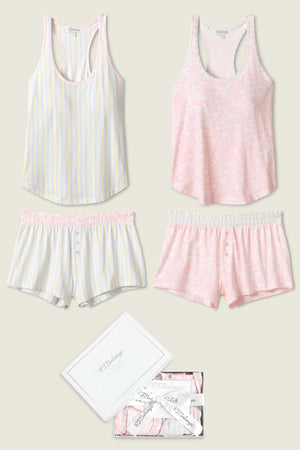 PJ Salvage Mix and Match Sleep Set | Pale Pink