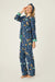 PJ Salvage Flannel Set | Cloud, Navy & Mint