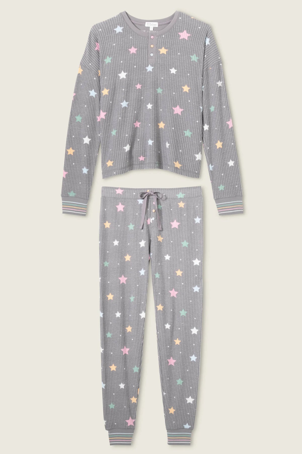 PJ Salvage Ski Jammie Classics PJ Set | Charcoal & Perriwinkle
