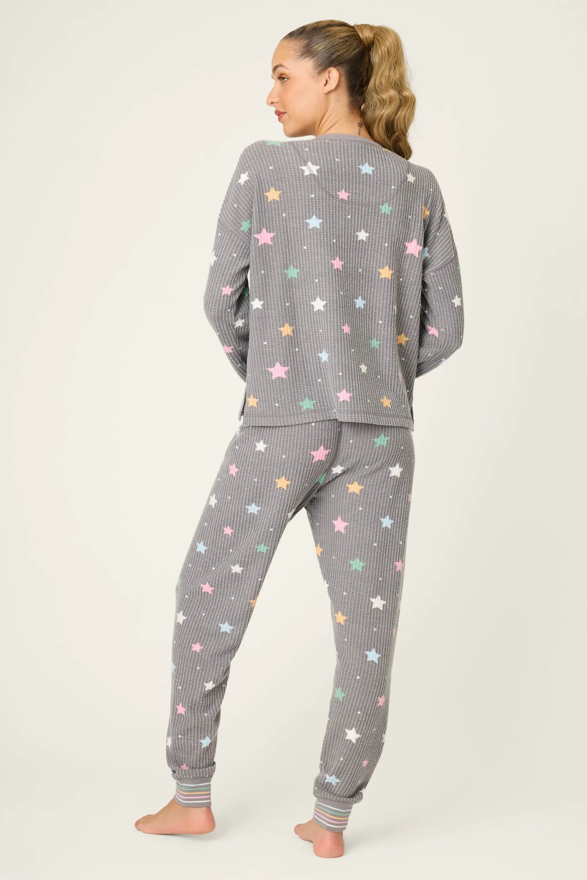 PJ Salvage Ski Jammie Classics PJ Set | Charcoal & Perriwinkle