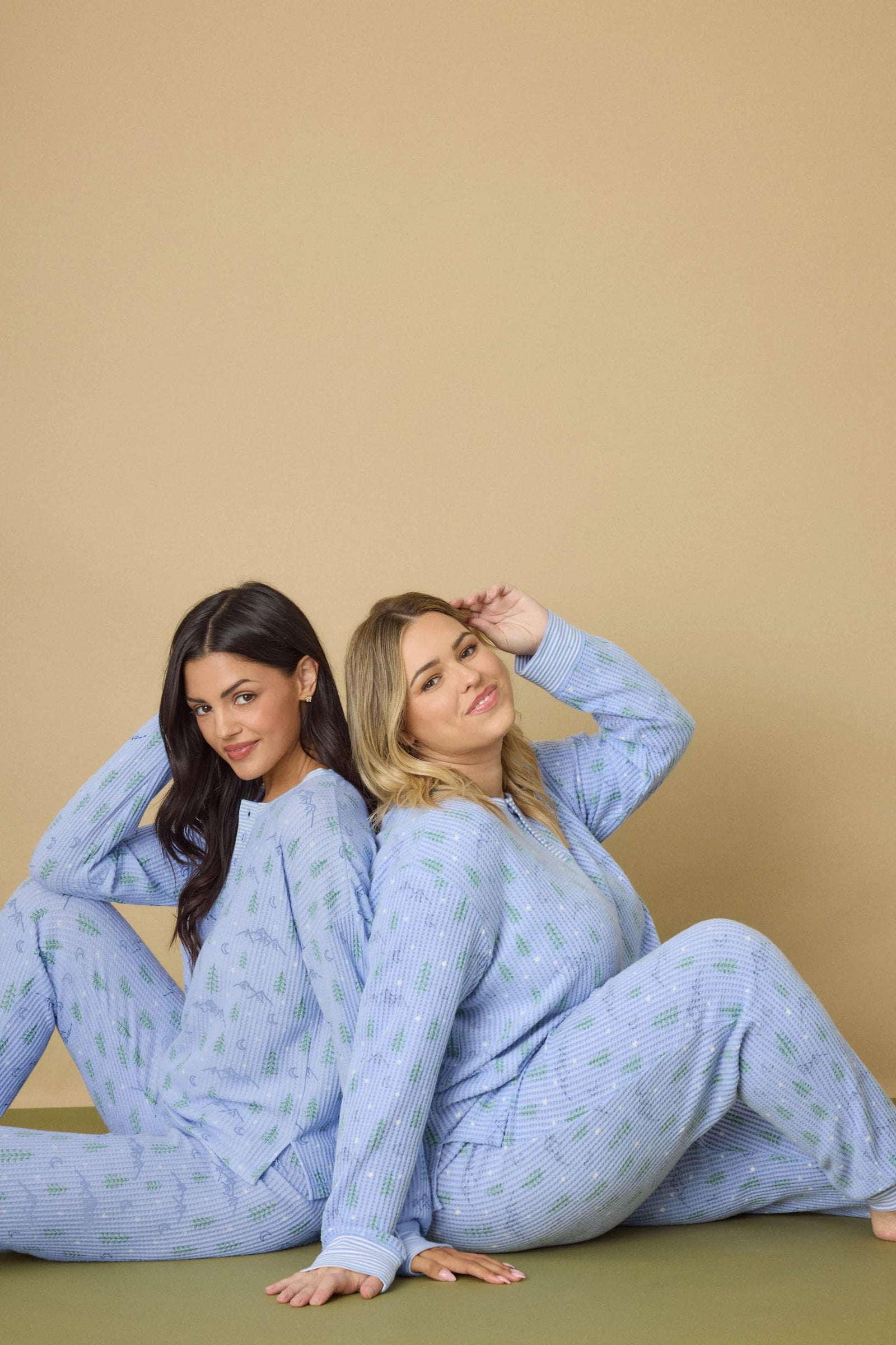 PJ Salvage Ski Jammie Classics PJ Set | Charcoal & Perriwinkle