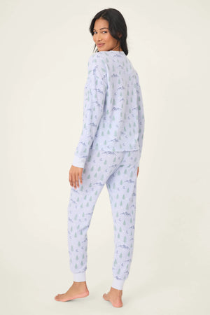 PJ Salvage Ski Jammie Classics PJ Set | Charcoal & Perriwinkle