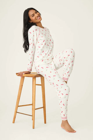 PJ Salvage Cherry Print Peachy PJ Set | Cherry