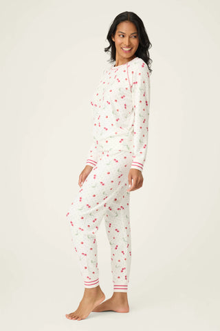 PJ Salvage Cherry Print Peachy PJ Set | Cherry