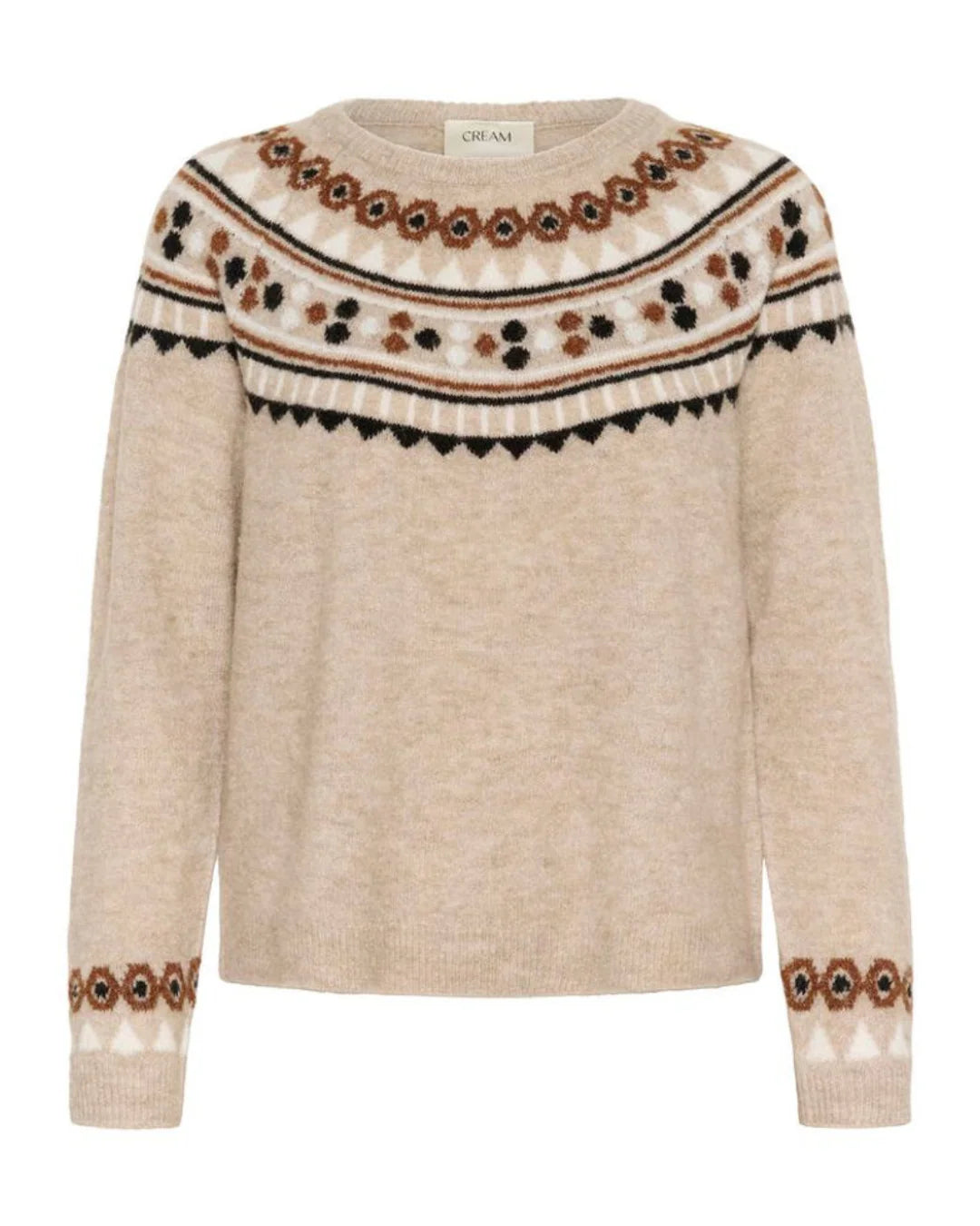 Cream Cherrie Pullover | Cobblestone Melange